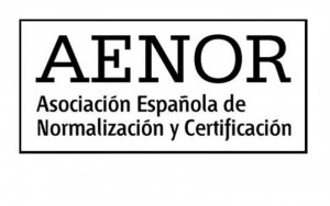 logotipo de AENOR - Asociaci&oacute;n Espa&ntilde;ola de Normalizaci&oacute;n y Certificaci&oacute;n